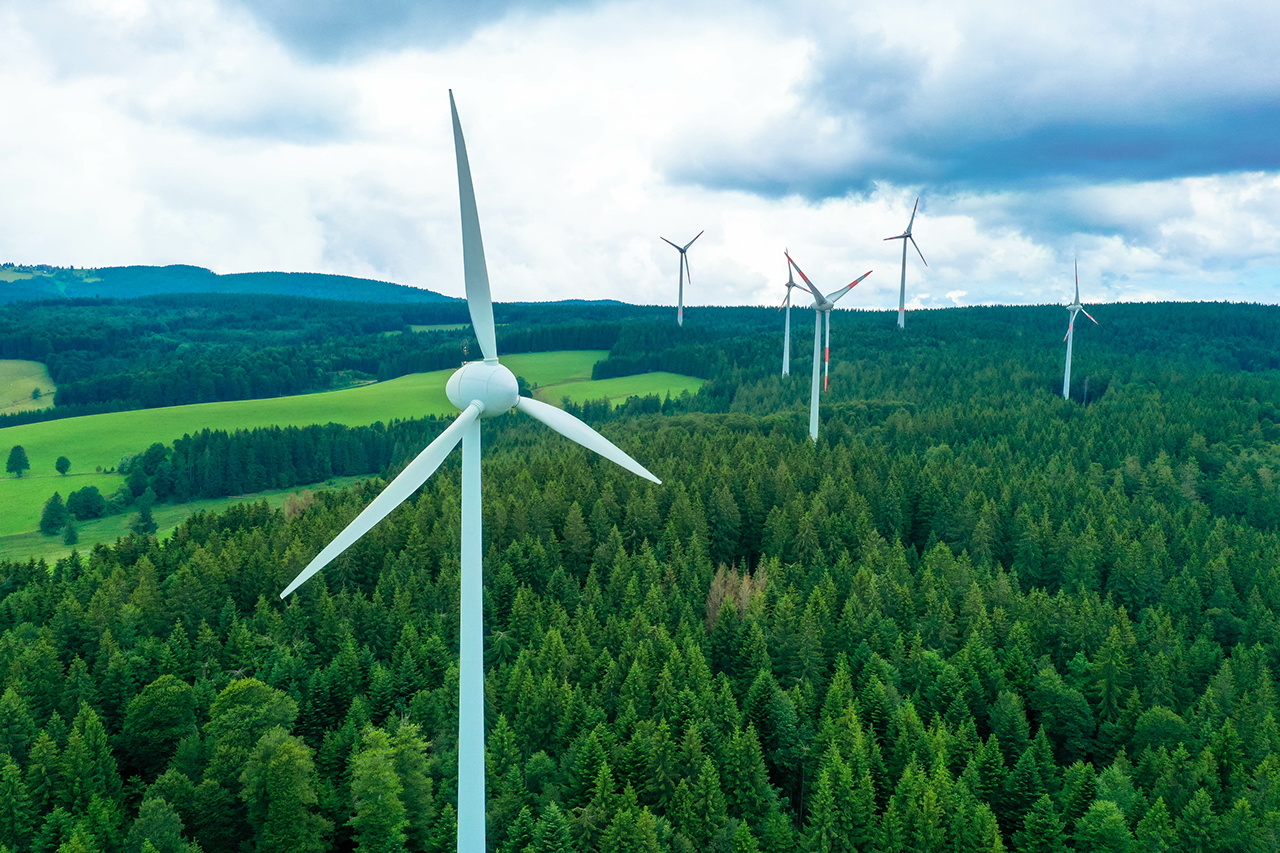 Windpark im Schwarzwald