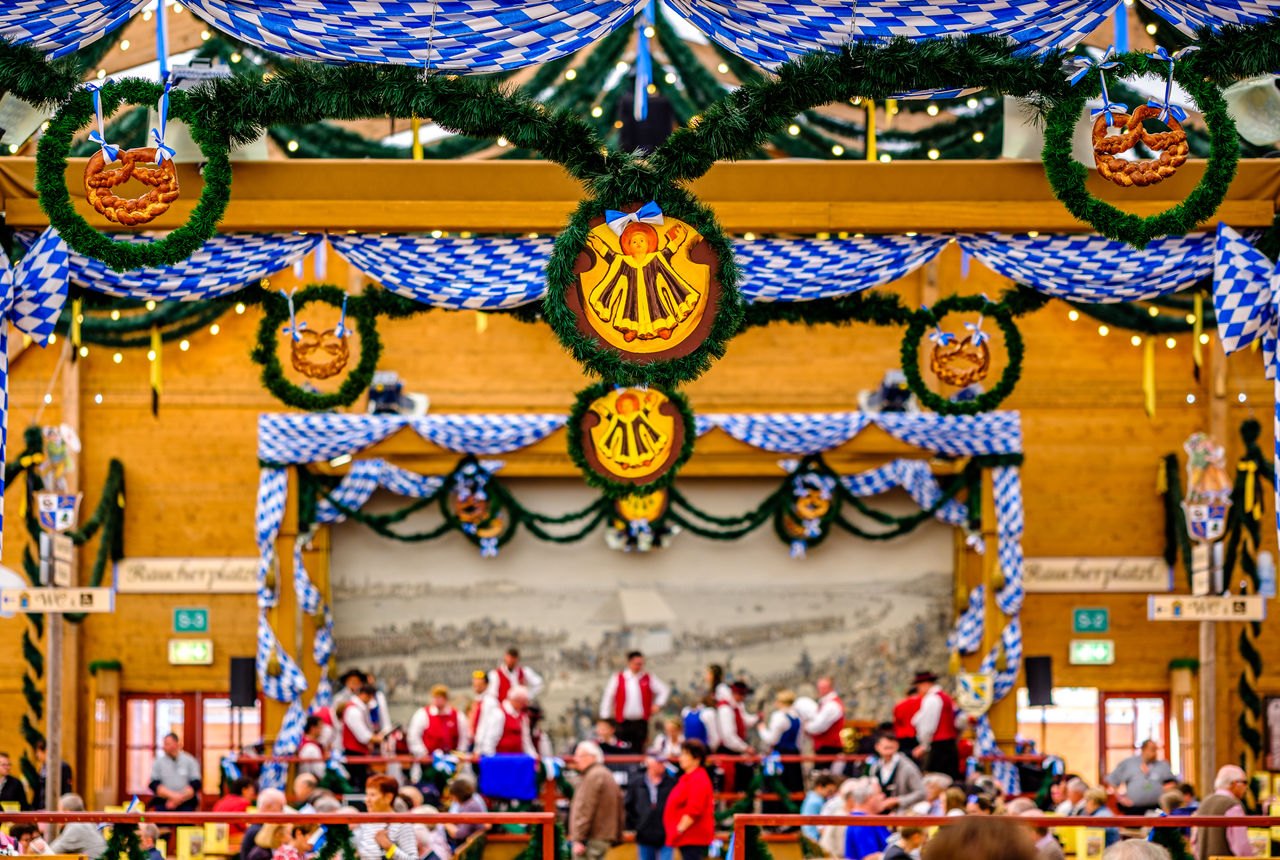 typical old decoration at the oktoberfest in munich - germany